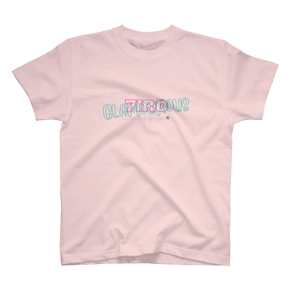 7IRO GLAMOUROUSの7IRO GLAMOUROUS＜白、淡色系＞ロゴTシャツ Regular Fit T-Shirt