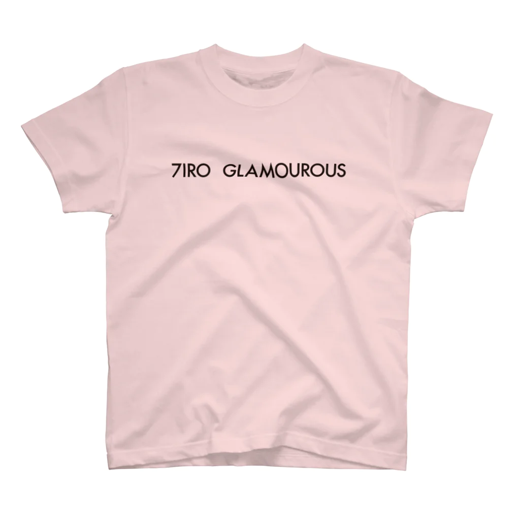 7IRO GLAMOUROUSの※ノエルなし黒文字 7IRO GLAMOUROUSシンプルロゴ  Regular Fit T-Shirt