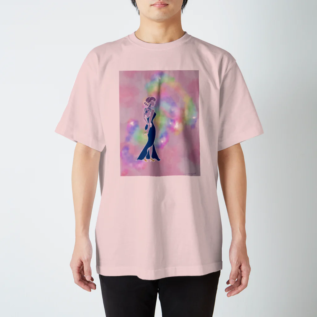 まぴこMAKERのSee the Light(pink) スタンダードTシャツ