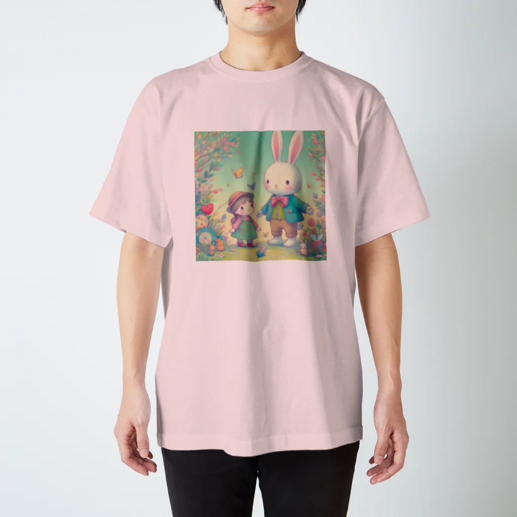 chan-takehaniの不思議な国のうさぴょん スタンダードTシャツ