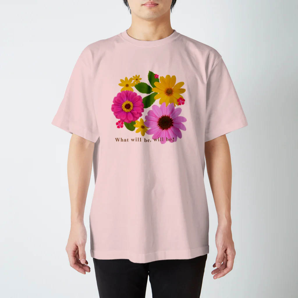 MIdesignのポップフラワー スタンダードTシャツ