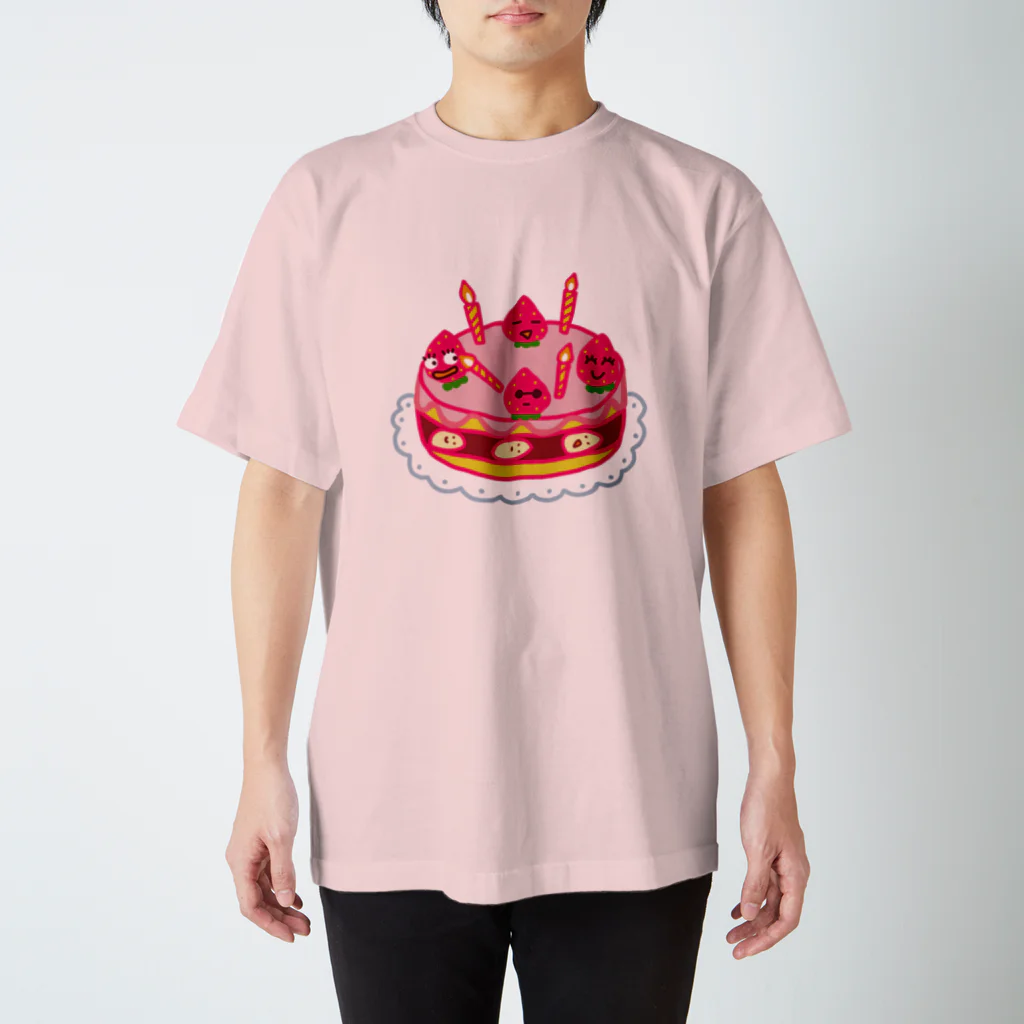 mayumayu-の🍓いちごケーキ🍰 スタンダードTシャツ