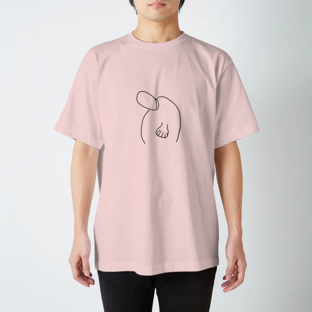 ゆるい動物のTシャツ屋さんのカモノハシ スタンダードTシャツ