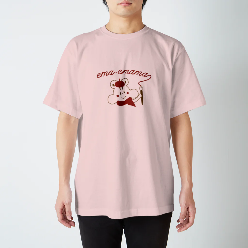 やたにまみこのema-emama『ぷくぷくリス ロゴT』 Regular Fit T-Shirt