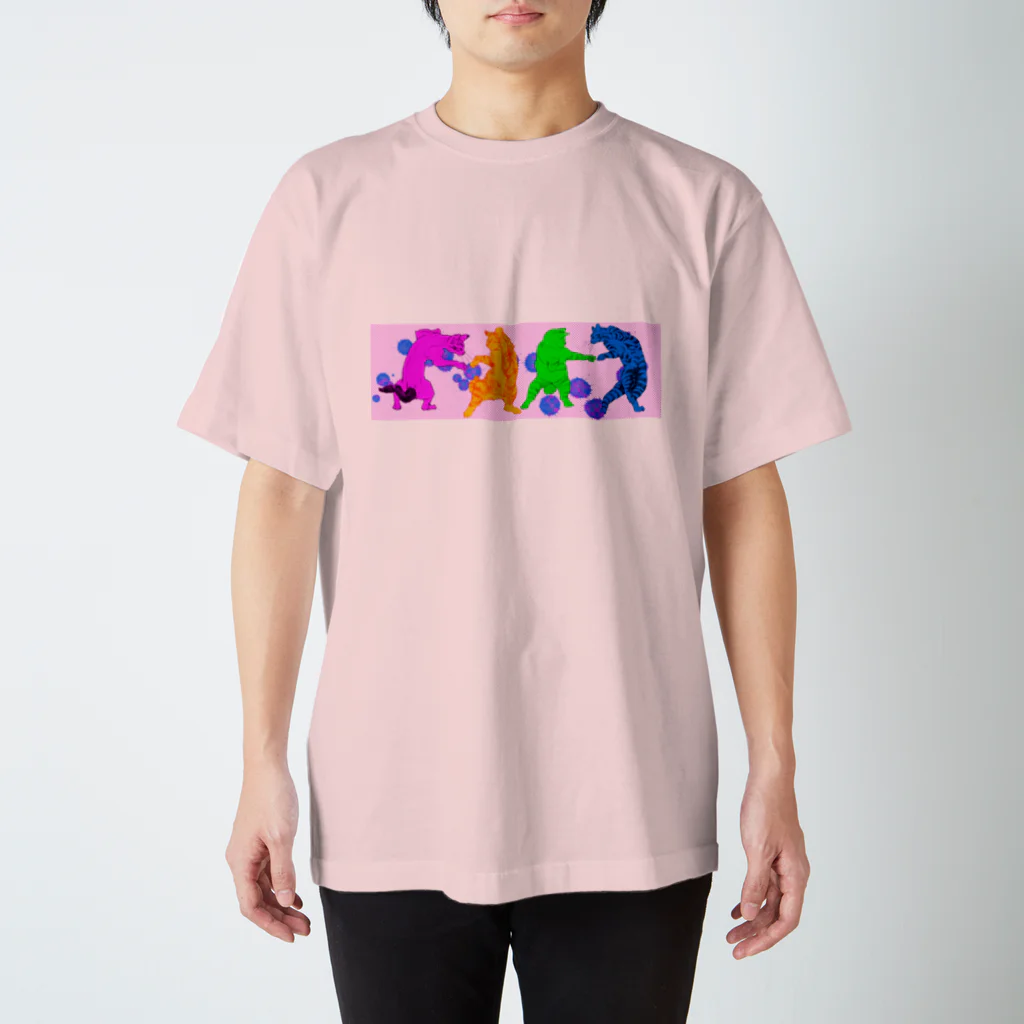 Anriのにゃんこバトルピンク スタンダードTシャツ