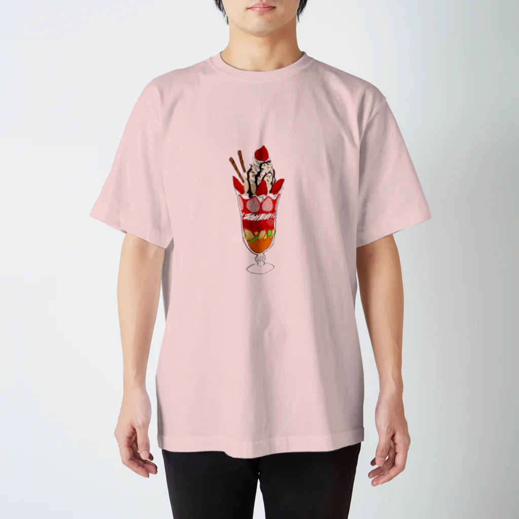 あめこのイチゴパフェ スタンダードTシャツ