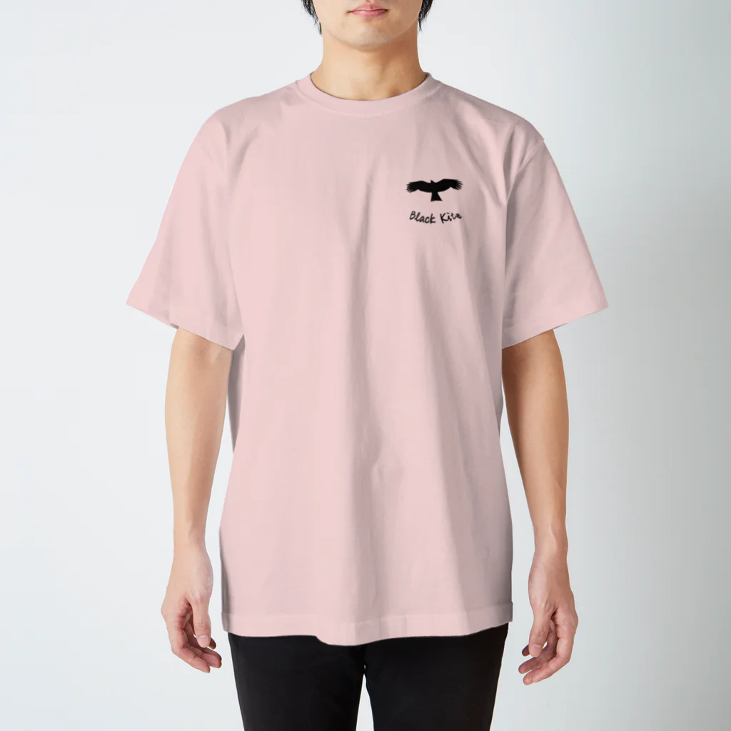 ◉ KujunのBlack Kite (鳶) Regular Fit T-Shirt