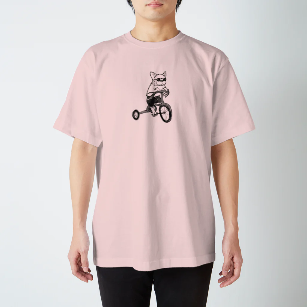 nicoroのフレンチブルドッグ〜三輪車〜 スタンダードTシャツ