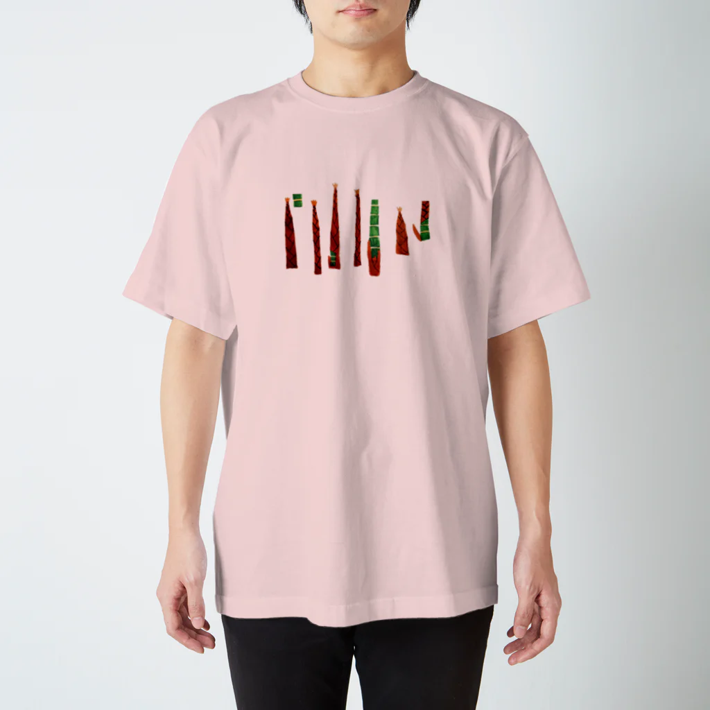 さとやま図案のグュアドアアングステイフォリア（アメリカの竹） スタンダードTシャツ