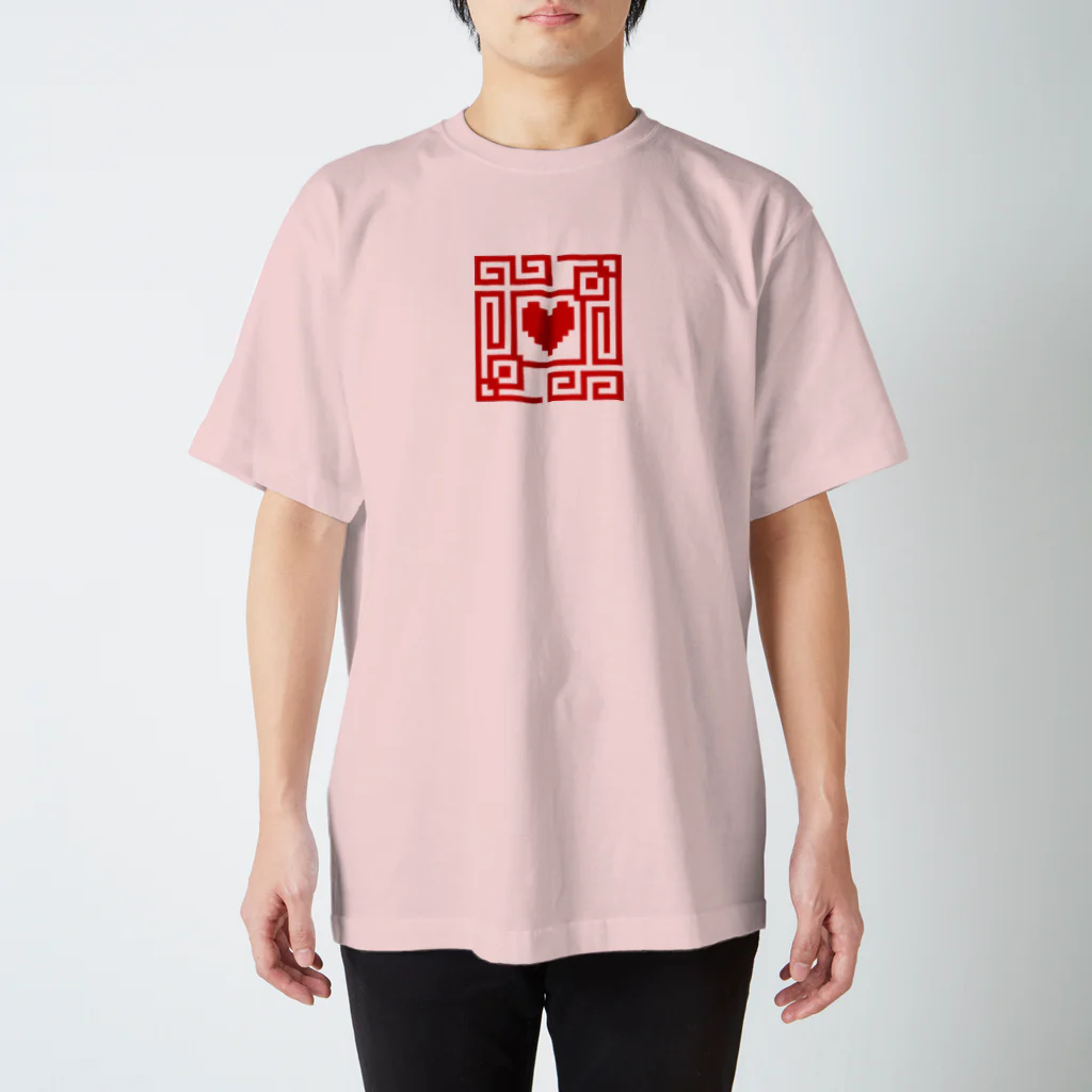 multiのチャイナ風 ハート ドット絵 Regular Fit T-Shirt