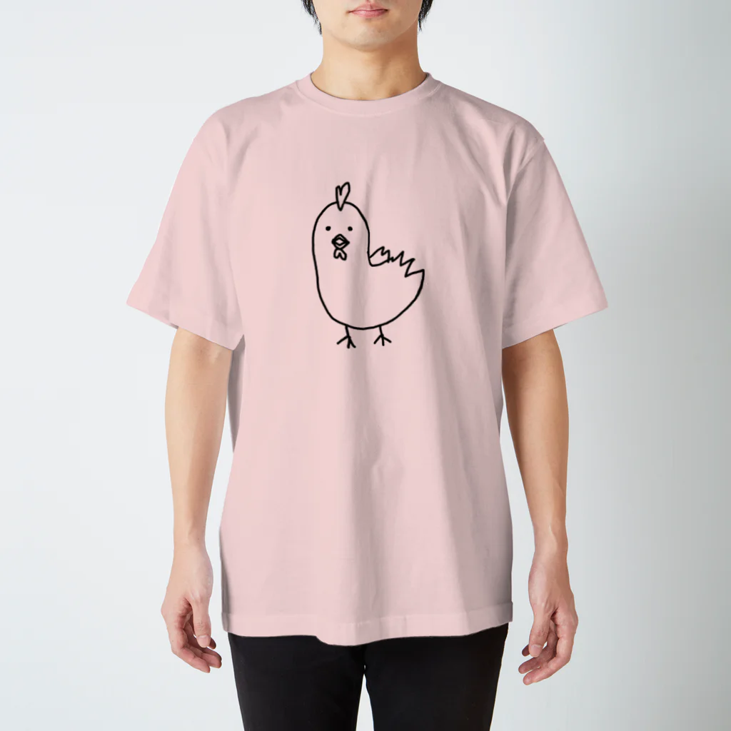 2468のこっち向くニワトリさん スタンダードTシャツ