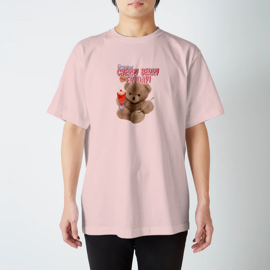 CHICHIPIのテディベア♡チェリーベリーファンデイ Regular Fit T-Shirt