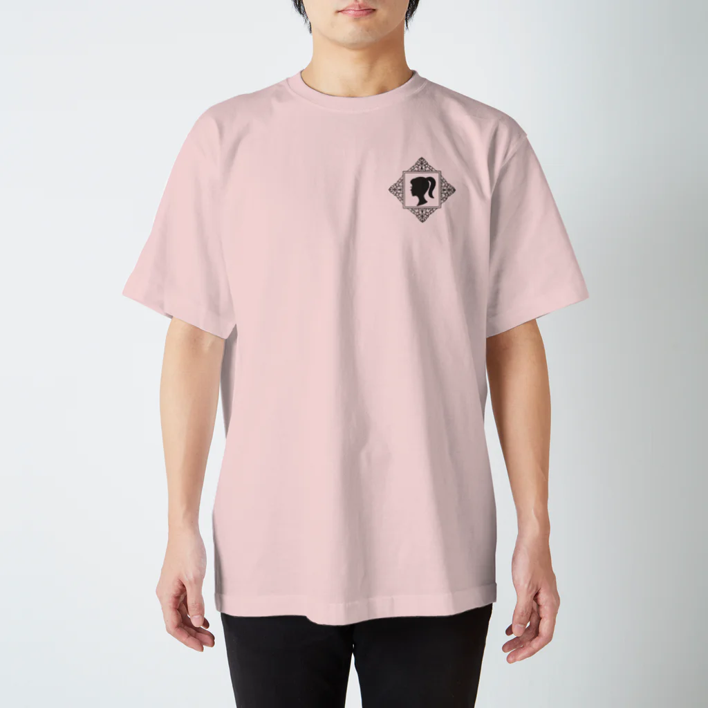 ネコとソラのレトロガール Regular Fit T-Shirt