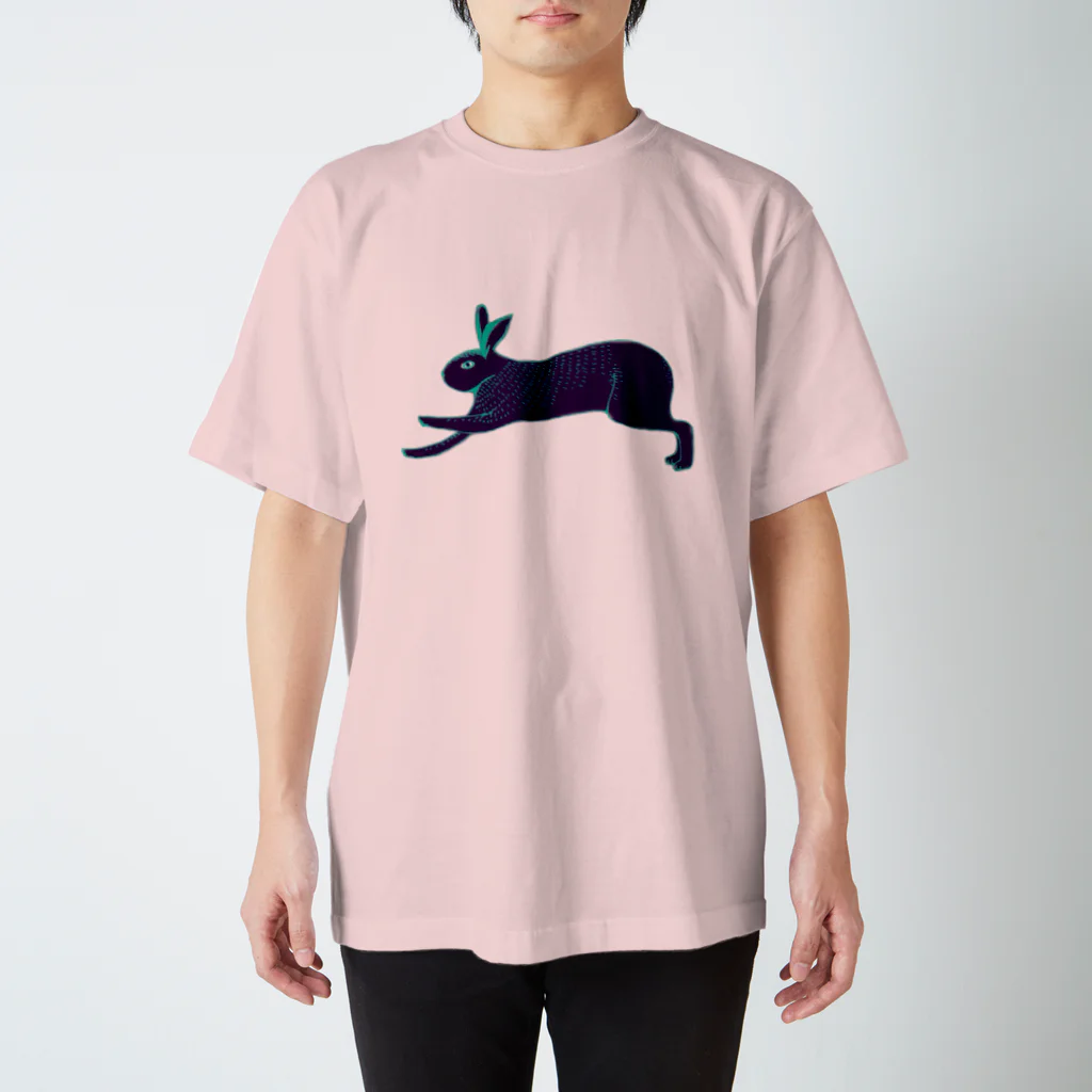 NIKORASU GOのガーリーデザイン「黒ウサギ」（Tシャツ・パーカー・グッズ・ETC） Regular Fit T-Shirt