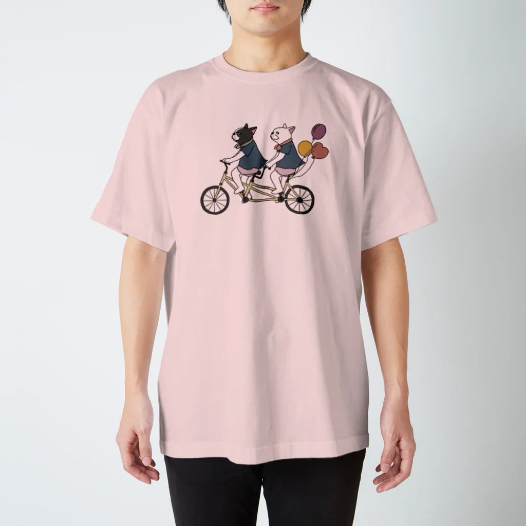 フレブルとパググッズS’IRISERのフレブル　サイクリング スタンダードTシャツ