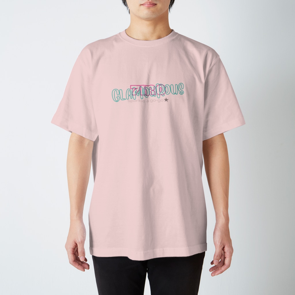 7IRO GLAMOUROUSの7IRO GLAMOUROUS＜白、淡色系＞ロゴTシャツ Regular Fit T-Shirt