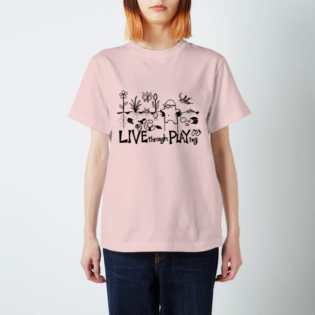 もぐらの冒険の遊ぶことは生きること！ スタンダードTシャツ