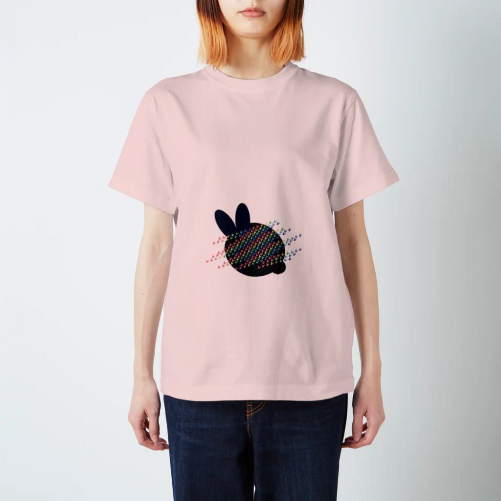 Rabbitflowerのうさうさうさうさ スタンダードTシャツ