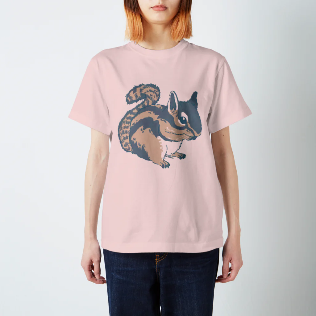 Lichtmuhleのくすみカラーのシマリス01 スタンダードTシャツ