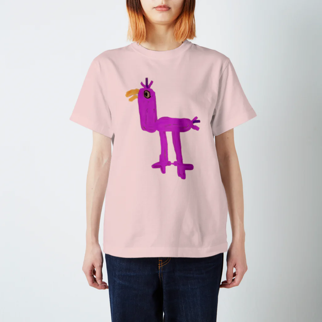 konthubasaのpinkバードくん スタンダードTシャツ