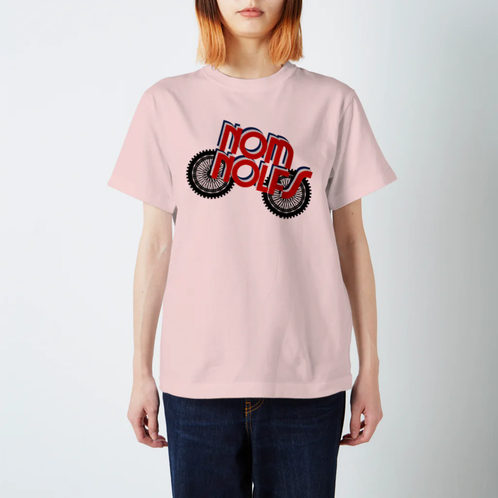 nomnolfsのnomnolfs motorcycle トリコロール スタンダードTシャツ