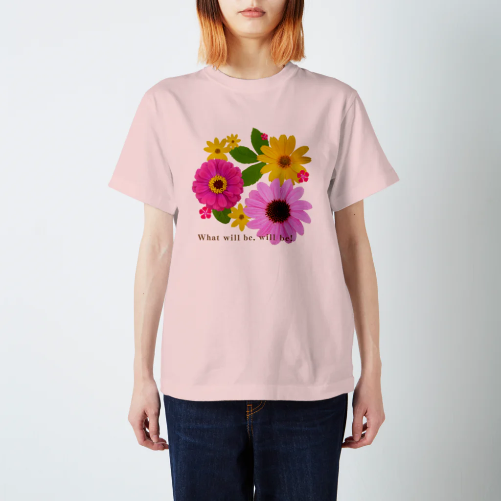 MIdesignのポップフラワー Regular Fit T-Shirt