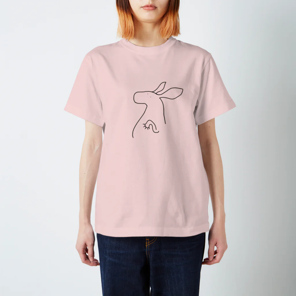 ゆるい動物のTシャツ屋さんのカンガルー Regular Fit T-Shirt