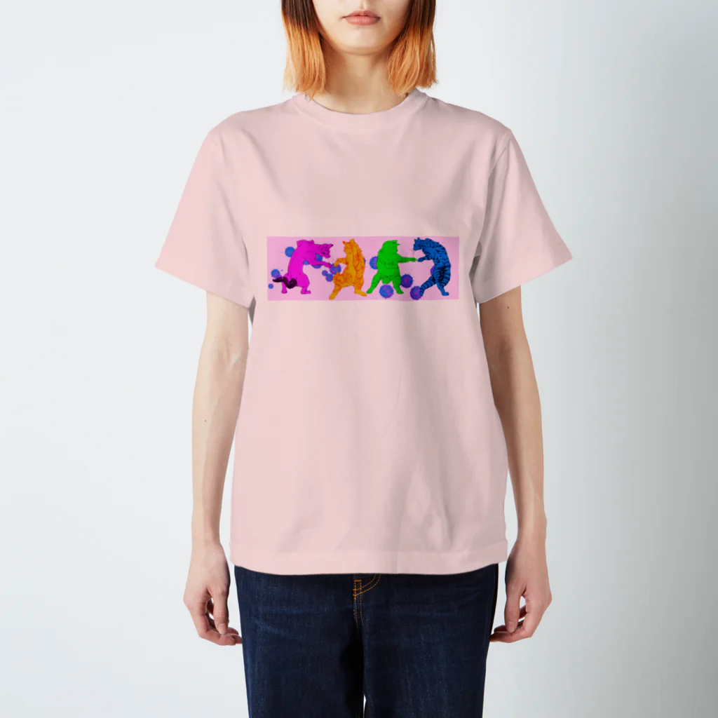 Anriのにゃんこバトルピンク スタンダードTシャツ