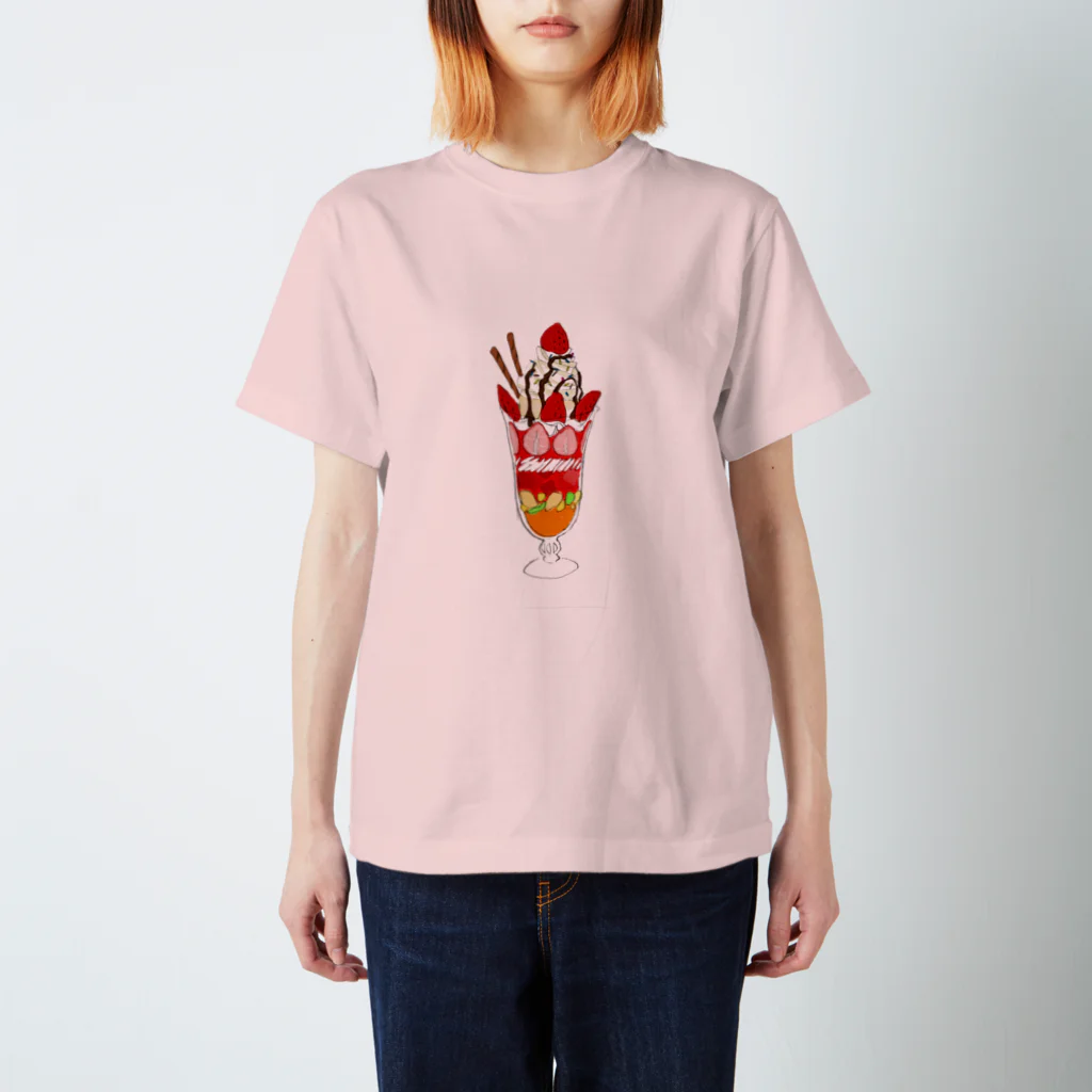 あめこのイチゴパフェ スタンダードTシャツ