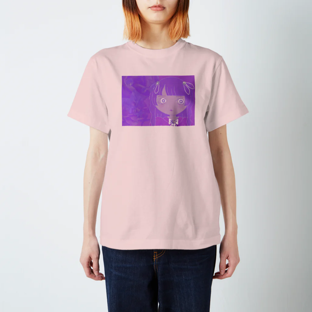 💜Salon de Lucia💜のPortrait No.xxx  BLUEBERRY スタンダードTシャツ