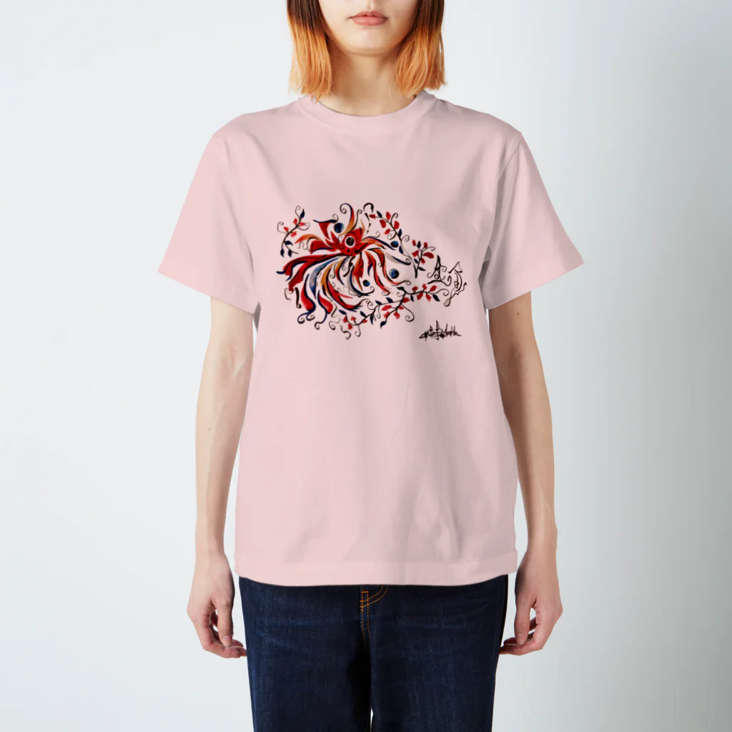 ほんだ猫の金魚 スタンダードTシャツ