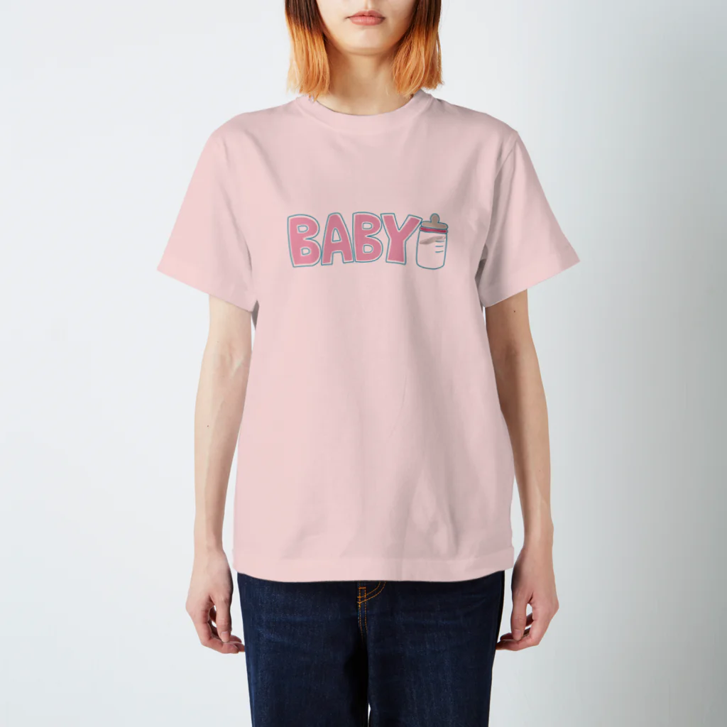 空野彼方のBABY　ピンク スタンダードTシャツ