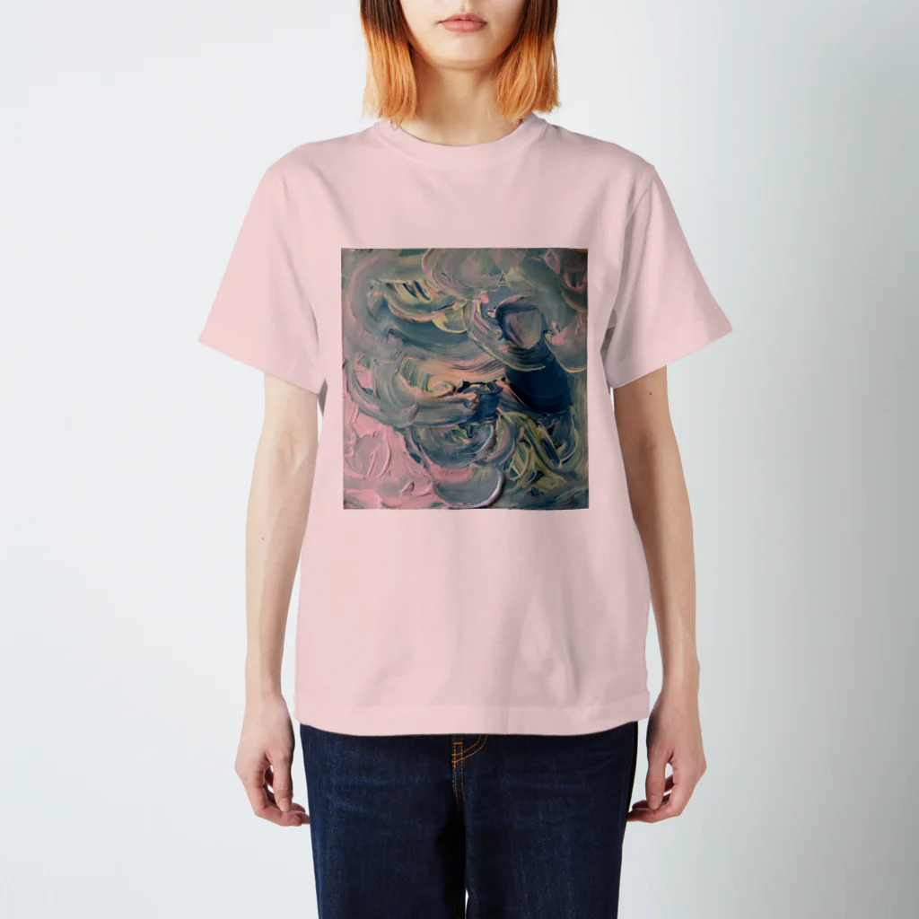 zebran.の波の音ピンク Regular Fit T-Shirt