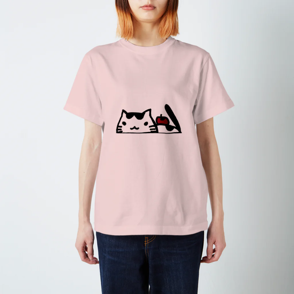 🍎かななん🍎のねこりんごちゅちゅ スタンダードTシャツ