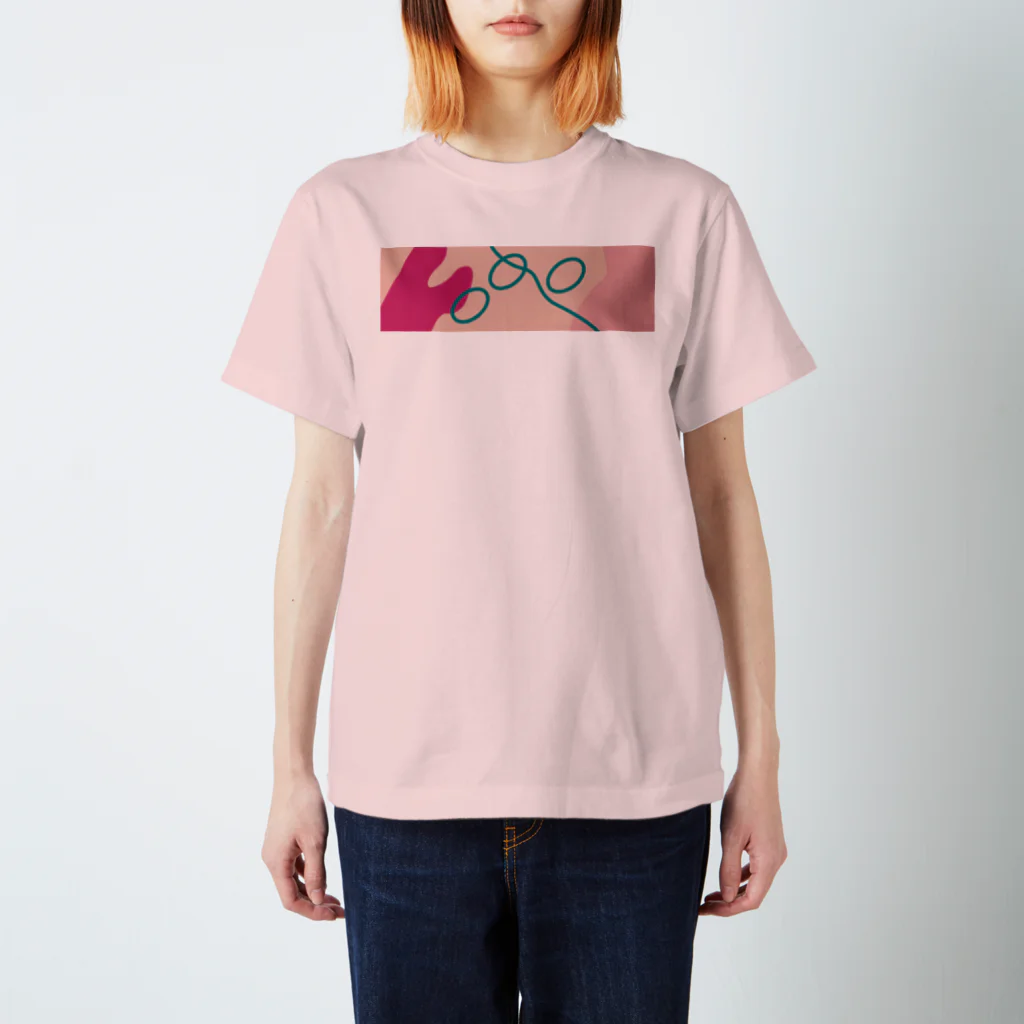 hr. grassのTULIP_PINK Regular Fit T-Shirt