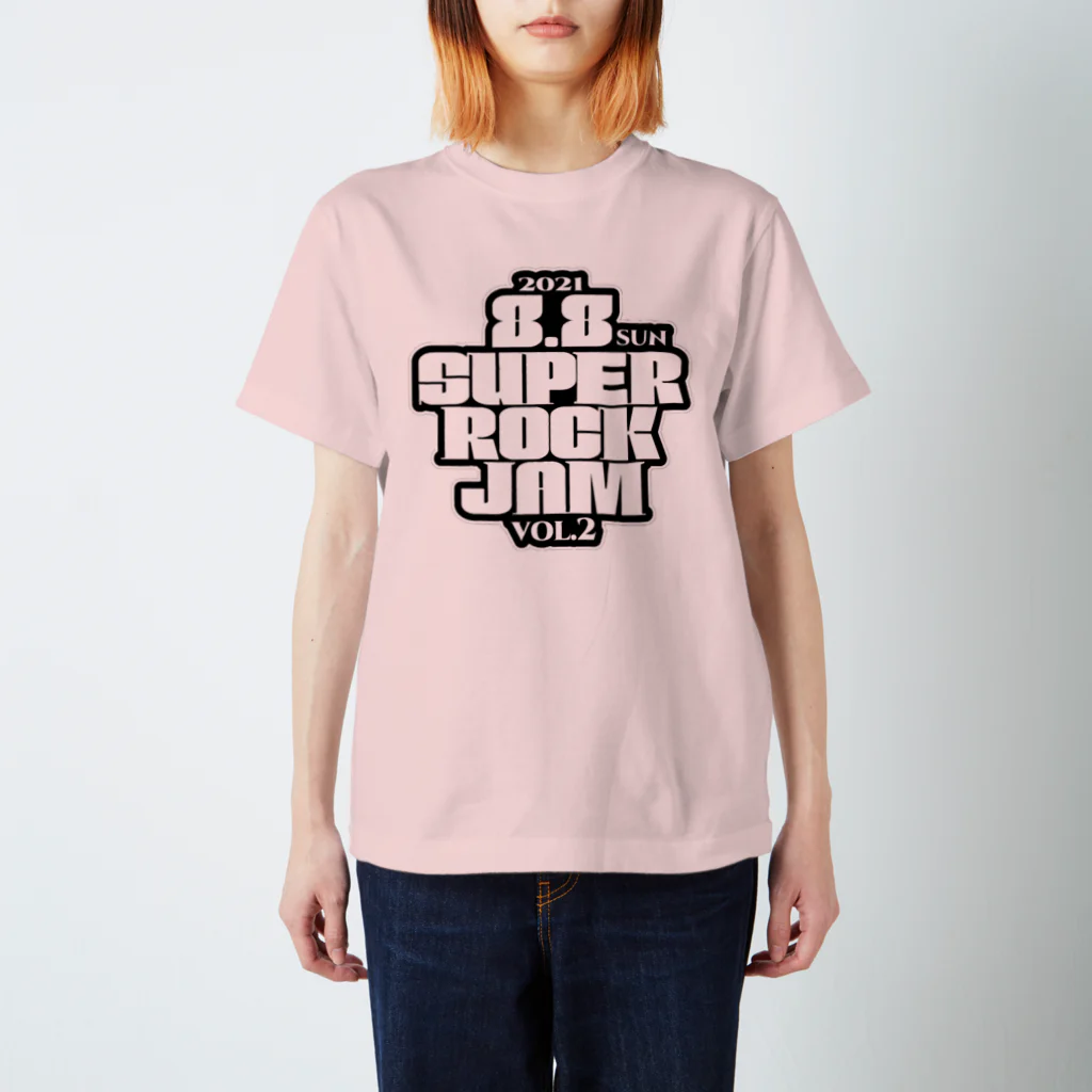 SUPER ROCK JAM Shopのフロントロゴのみ スタンダードTシャツ