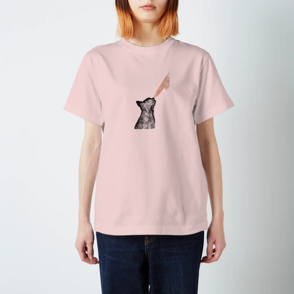 shokomumuの〈はじめまして〉 鼻で挨拶する猫 スタンダードTシャツ