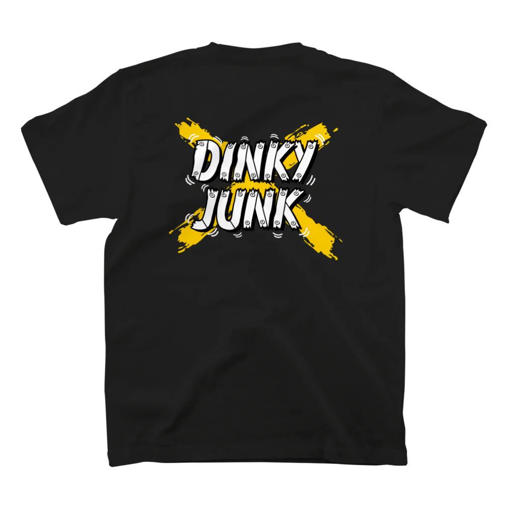 DINKY JUNK OFFICIAL WEB SHOPのDINKY JUNK ユニットロゴグッズ BLACK Regular Fit T-Shirtの裏面