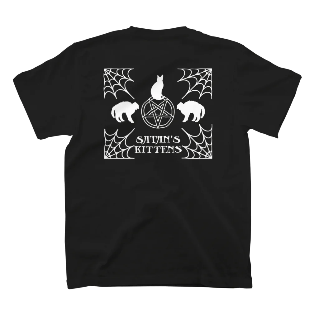 SATAN'S  KITTENSのSATAN'S KITTENS スパイダーT スタンダードTシャツの裏面