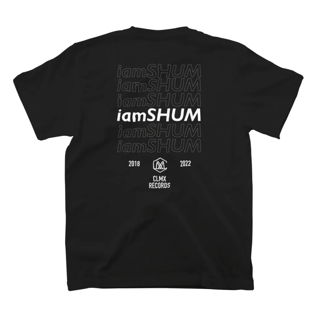 CLMX GOODS "2024"のCLMX × iamSHUM "2018-2022" Black スタンダードTシャツの裏面