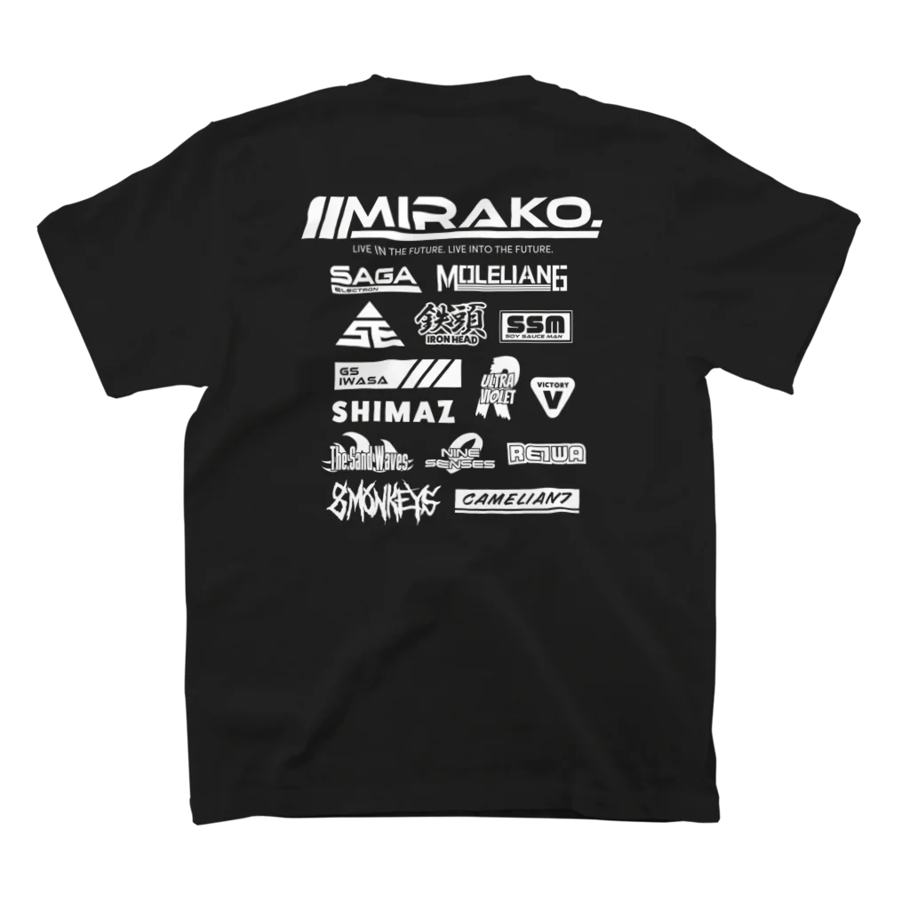 SoySauceMANのMIRAKO.公式アイテム第１弾 スタンダードTシャツの裏面