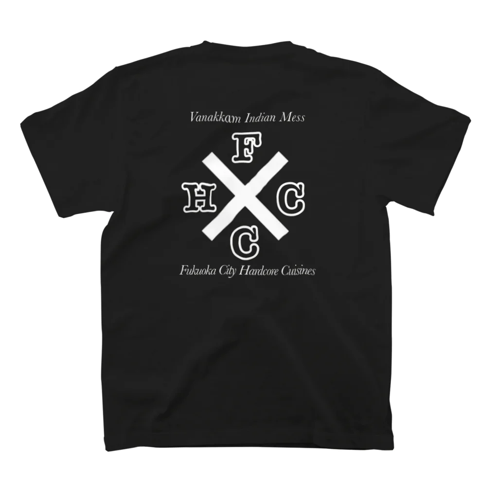 インド食堂ワナッカムのFxCxHxC/両面プリント Regular Fit T-Shirtの裏面