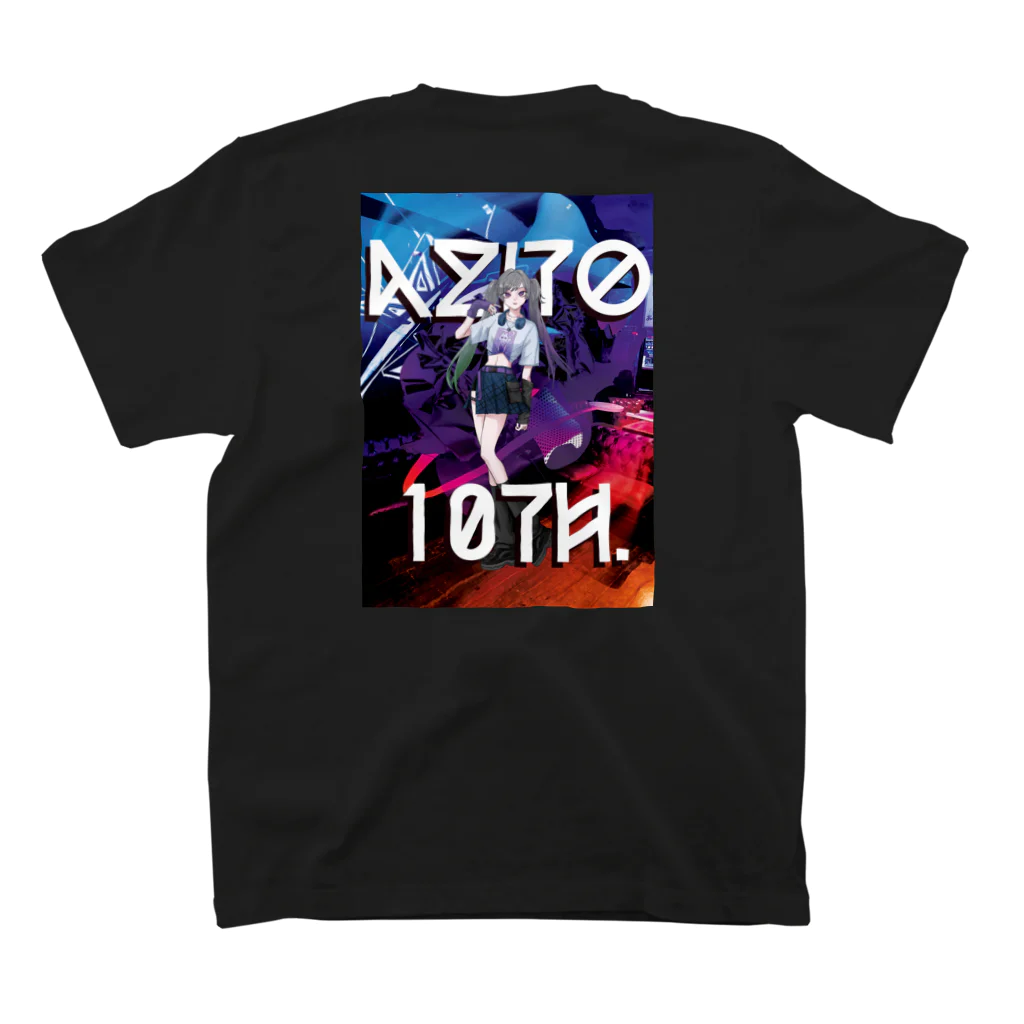 #azito10th オフィシャルグッズサイトのazito10th スタンダードTシャツの裏面