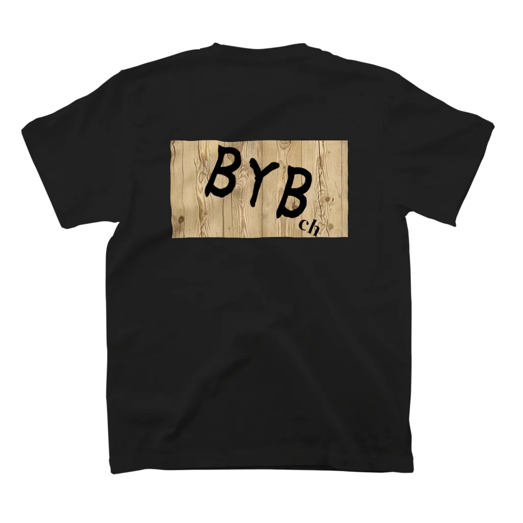 BYBチャンネルのYouTubeアイコン スタンダードTシャツの裏面