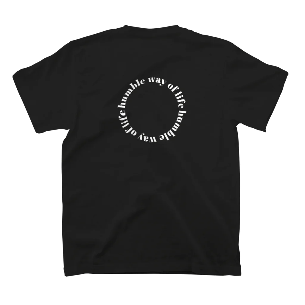 BUKOTSUMONのhumble way of life 「謙虚な生き方」 スタンダードTシャツの裏面