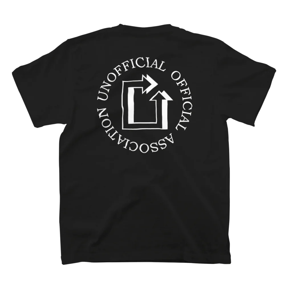 ↗️まつだまつだドットコム↗️革屋↗️非公式オフィシャル協会↗️の非公式オフィシャル協会オフィシャルグッズ Regular Fit T-Shirtの裏面