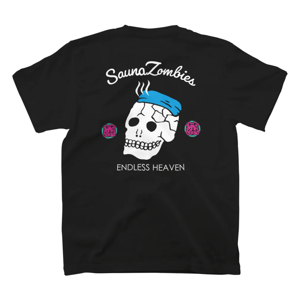 SAUNA ZOMBIESのSAUNA ZOMBIES - 蒸スカル - Regular Fit T-Shirtの裏面