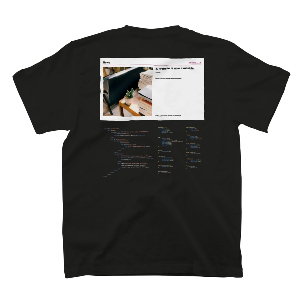 オヤジの趣味部屋のmt003 Regular Fit T-Shirtの裏面