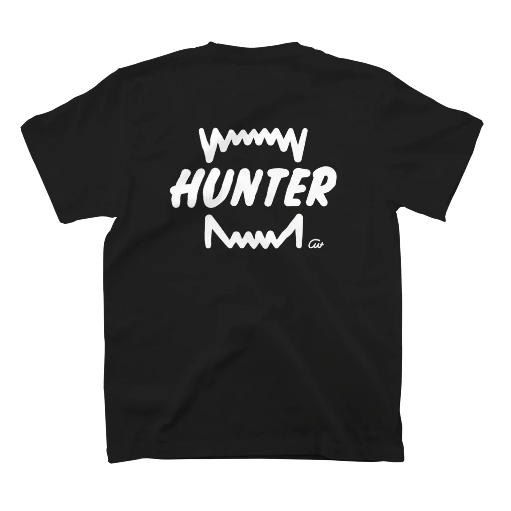 イラスト MONYAAT のバックプリント  HUNTER/ハンターB スタンダードTシャツの裏面