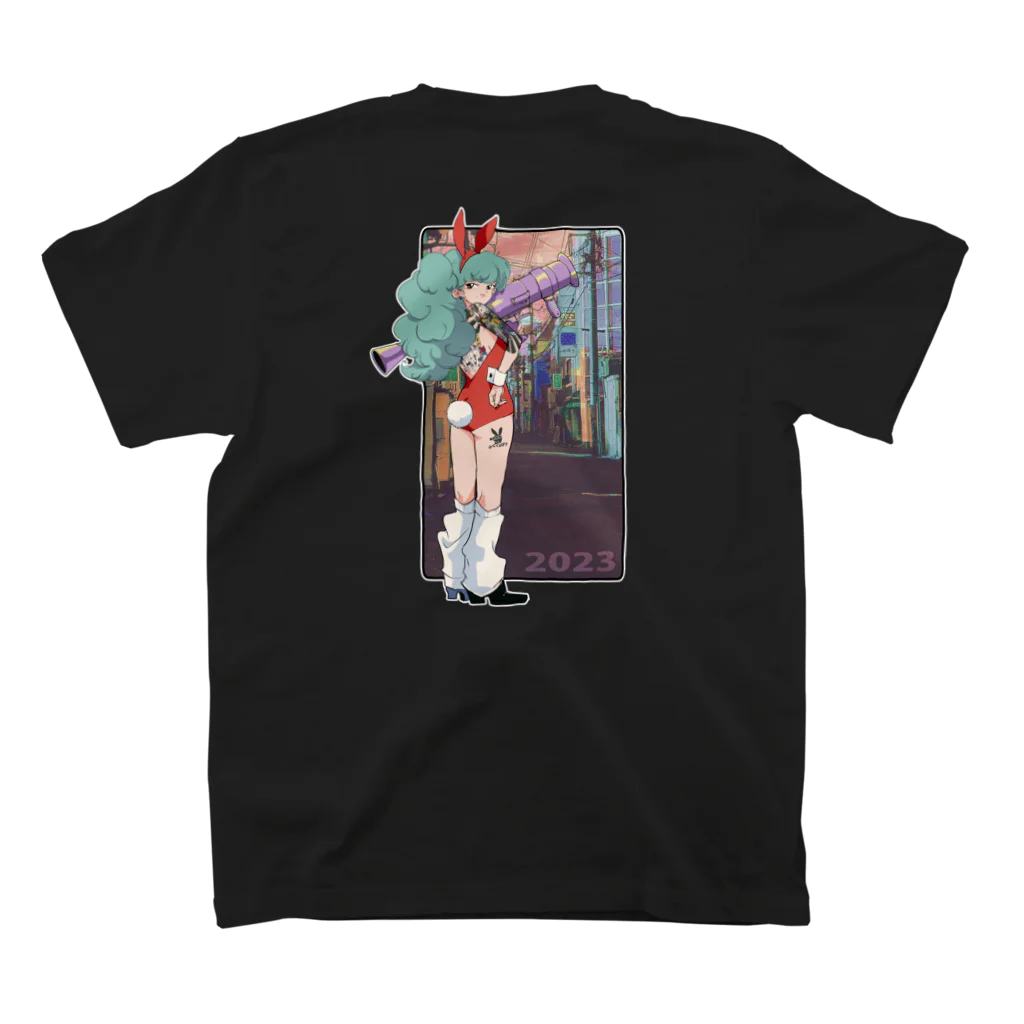 終身名誉かわいい担当の平成レトロアニメ風0４ スタンダードTシャツの裏面